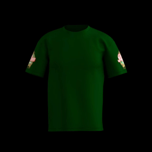 polo publicitario verde oscuro de algodón