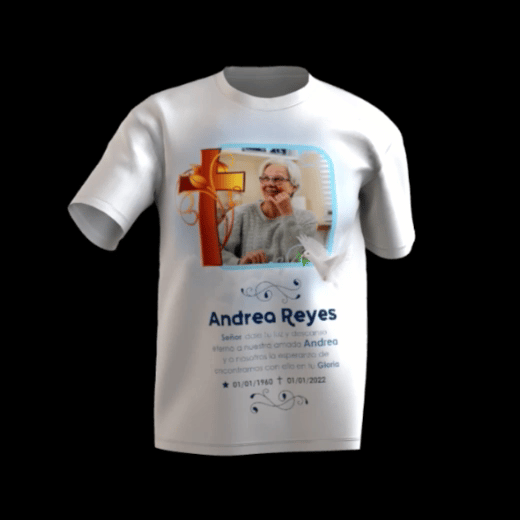Camiseta personalizada para difunto