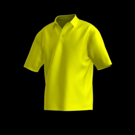 polo camisero color amarillo