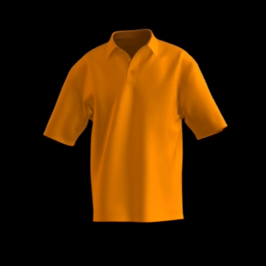 polo camisero anaranjado