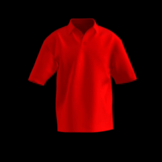 Polo camisero color rojo