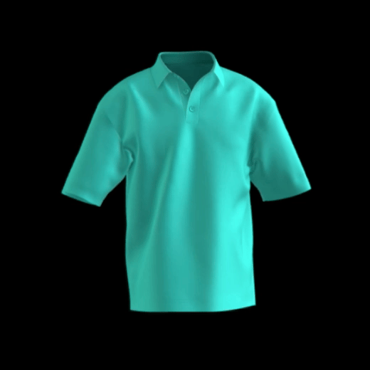 polo camisero color turquesa