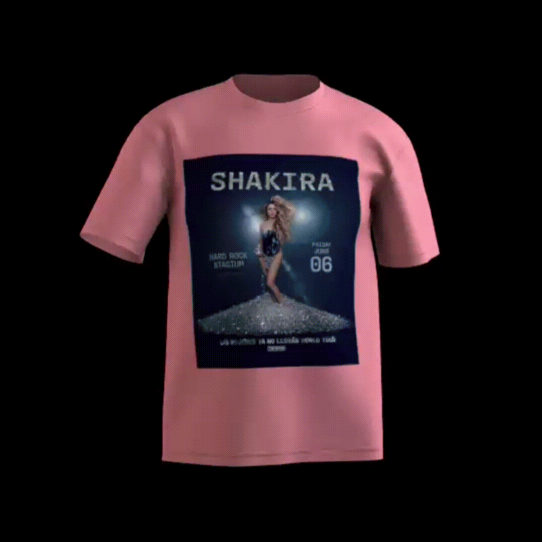 polo personalizado para concierto de shakira