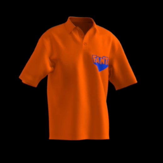 polo camisero publicitario anaranjado