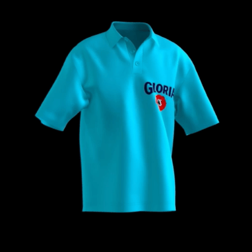 polo camisero publicitario celeste claro