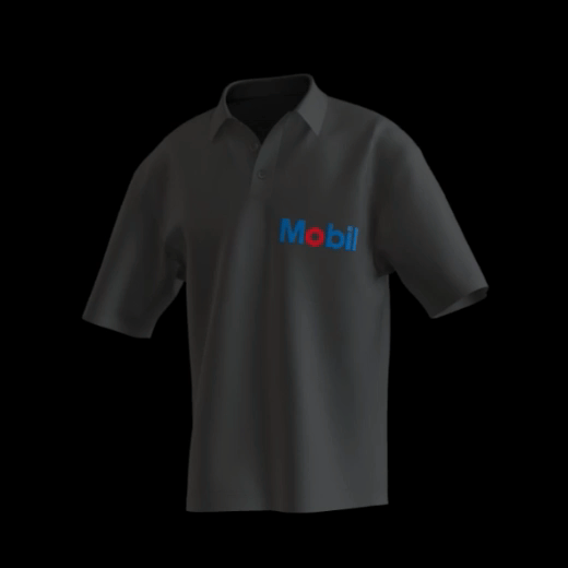 Polo Camisero Negro publicitario