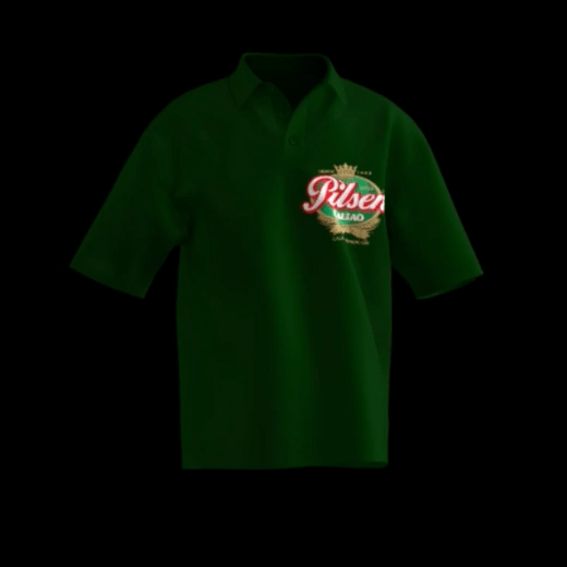 polo camisero publicitario verde oscuro
