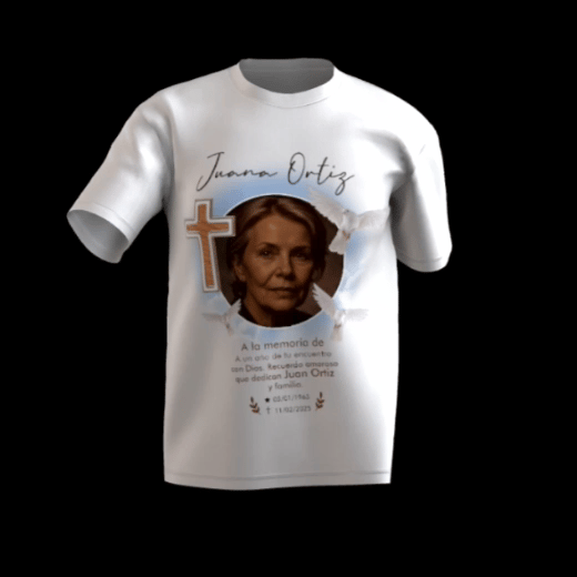 polo personalizado de recuerdo de fallecido