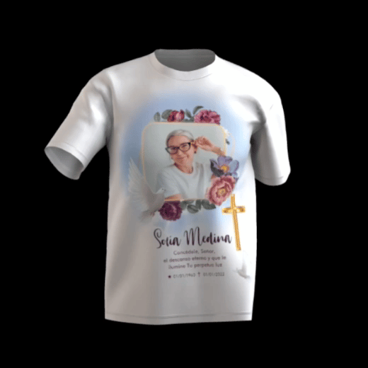 polo para recuerdo de difunto